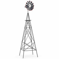 253cm Ornamental Windmill with 4 Support Legs for Backyard, Garden, Farm