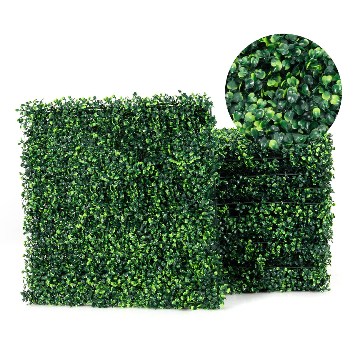 12 Pieces Artificial Plant Vertical Garden Wall Panels