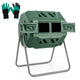 utdoor Tumbling Composter, 160 L Portable Garden Compost Bin W/Dual Chamber