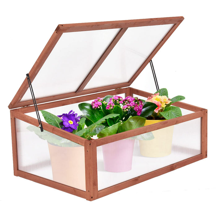 Giantex Mini Greenhouse Cold Frame Portable Flower Plants Garden Shed