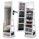 Giantex 360° Swivel Jewelry Cabinet w/Full-Length Mirror