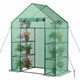 194cm Garden Greenhouse 3-Tier Waterproof Anti-UV Tarpaulin for Flower