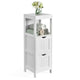 Giantex Bathroom Floor Cabinet, Wooden Storage Cabinet with 2 Removable Drawers