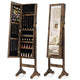 Giantex Freestanding Jewelry Armoire Cabinet w/Full Length Mirror
