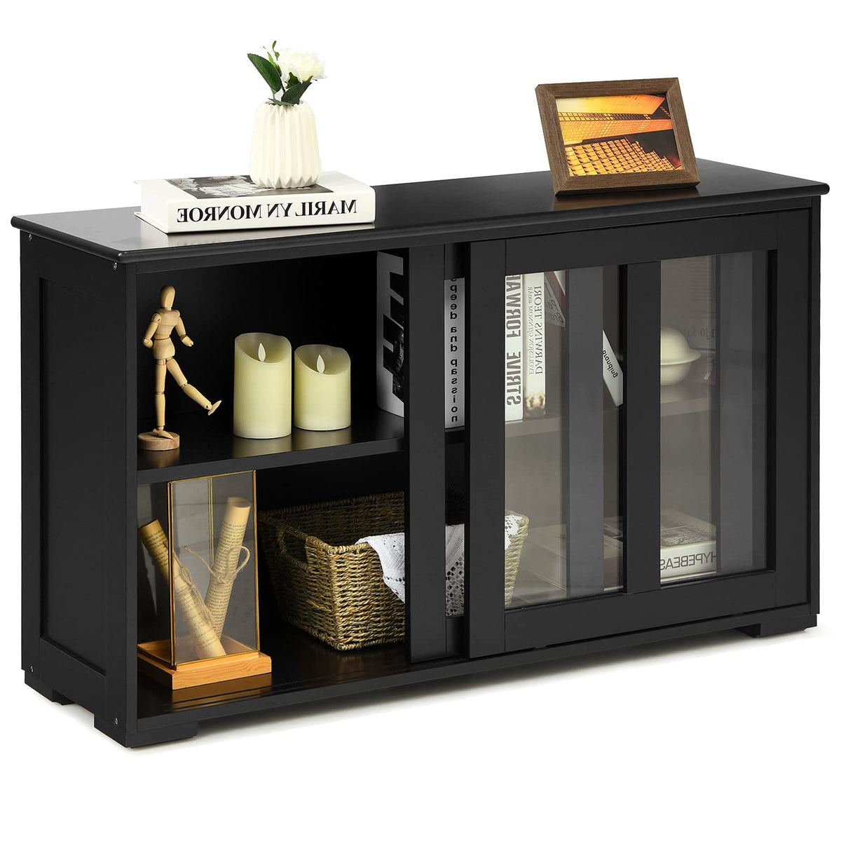 Giantex Kitchen Storage Sideboard, Buffet Storage Cabinet w/Adjustable Shelf