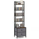 Giantex CD Storage Rack with Drawers, 5-Tier DVD Shelf Organizer