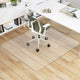 180 x 160 cm Office Chair Mat with Transparent PVC for Hardwood Floor