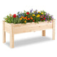 Wooden Raised Garden Bed with Legs and Drainage Holes