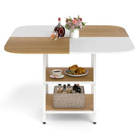Giantex 120 CM Square Dining Table for 4, Elegant Kitchen Dinette Table