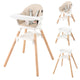 6-in-1 Convertible Wooden Baby High Chair