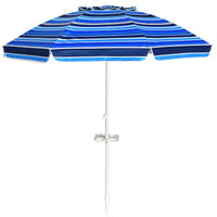 Giantex 7.2 Ft Beach Umbrella, Patio Sunshade Umbrella with Sand Anchor