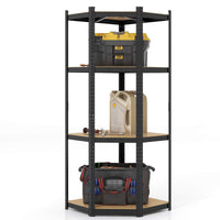 Giantex 4-Tier Corner Shelving Unit, Adjustable Garage Storage Utility Rack