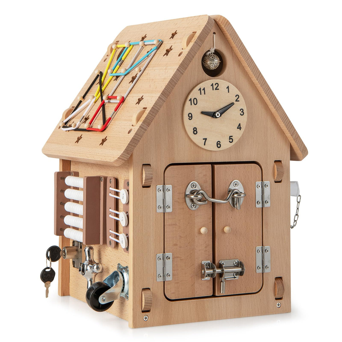 Multi-purpose Busy House with Sensory Games for Boys & Girls Ages 3 + Years Old