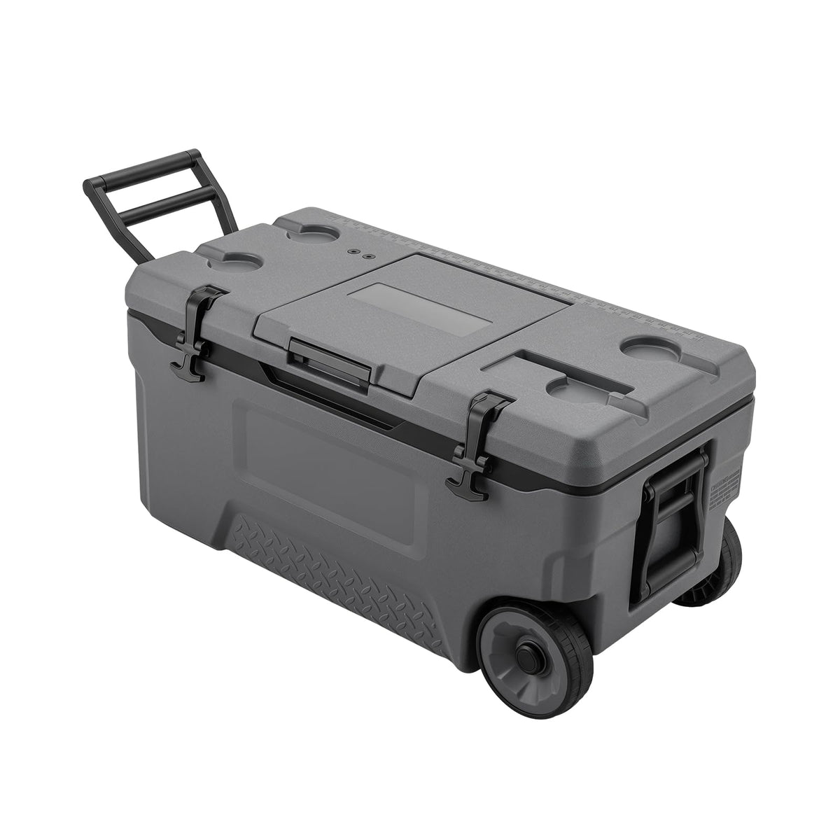 70 L Insulated Hard Cooler, Portable Rolling Cooler w/Wheels & Handles