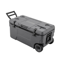 70 L Insulated Hard Cooler, Portable Rolling Cooler w/Wheels & Handles