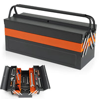 Metal Tool Box 5-Tray Cantilever with 3 Level Fold Out