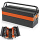 Metal Tool Box 5-Tray Cantilever with 3 Level Fold Out