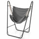 Hammock Chair with Stand and Side Pocket for Living Room