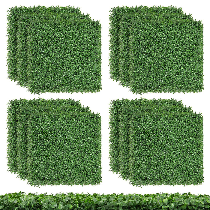 12 Pieces 50 x 50 cm Artificial Grass Wall Panels
