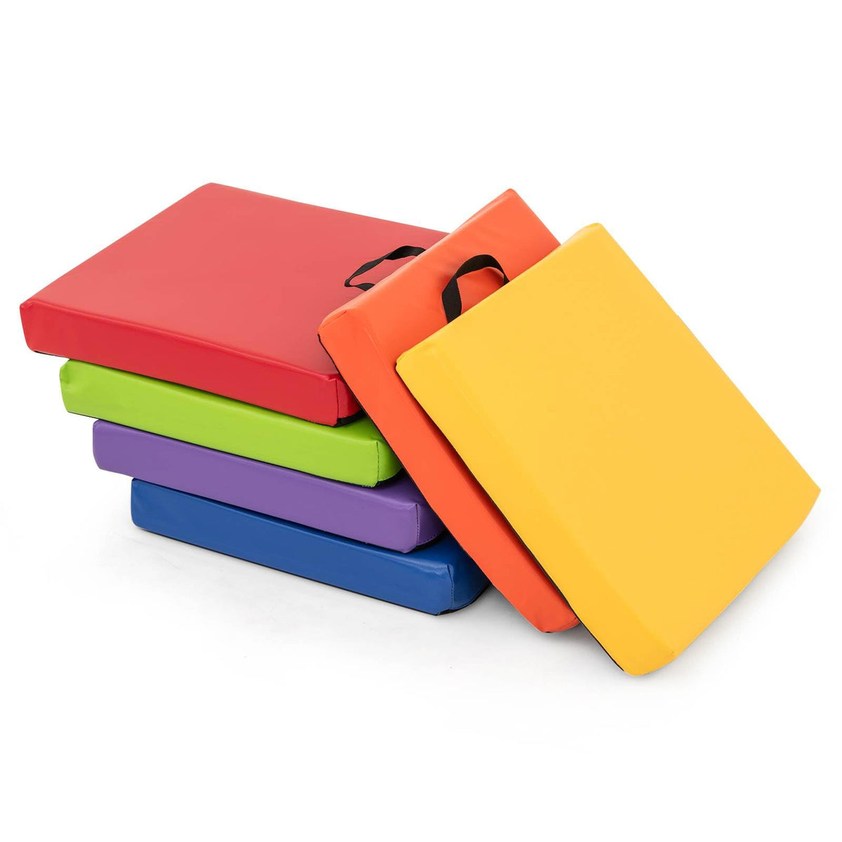 6 PCS Square Floor Cushions, Soft Sponge Floor Pillows