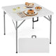 34” Folding Table, Square Foldable Card Table