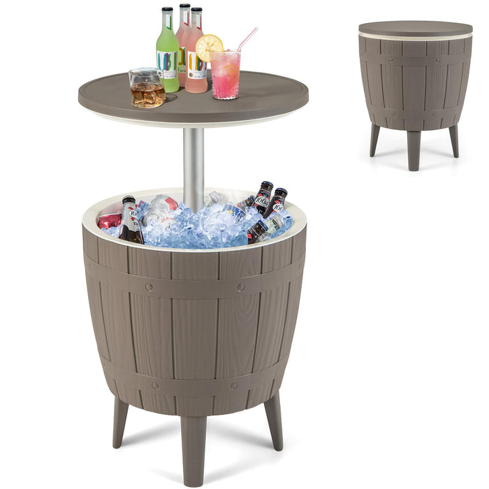 37 L Cooler Bar Table with Telescopic Tabletop