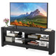 Corner TV Stand with Power Outlet for Living Room and Bedroom