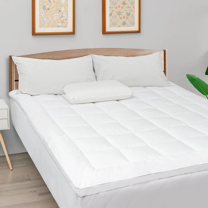 Mattress Pad Cover, Single/Double/Queen/King Size