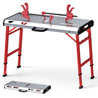 107cm x 53cm 450kg Capacity Heavy-Duty Welding Workbench with Adjustable Height
