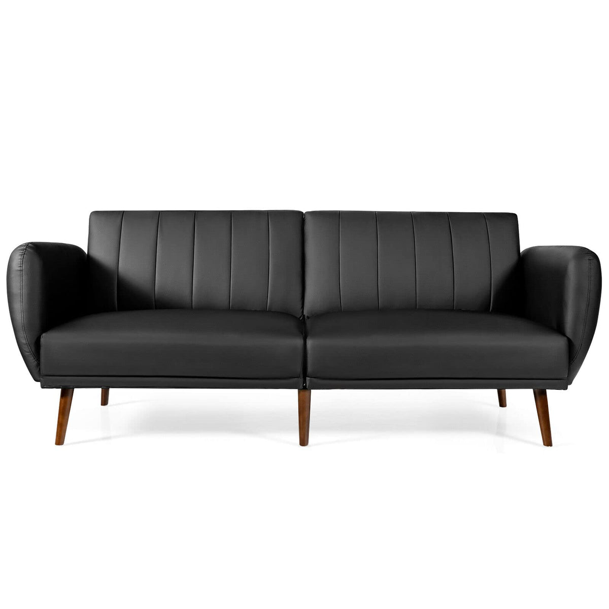 Giantex Sofa Bed, Sofa Futon w/Rubber Wood Legs