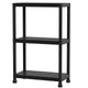 3-Tier Plastic Storage Shelves 61 x 31 x 93.5 cm with No-Tool Assembly for Pantry