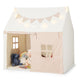 Kids Play Tent, Large Playhouse w/Padded Mat, 2 Breathable Windows & 2 Storage Pockets