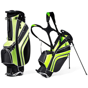 Stand Bag, Golf Club Bag with 6 Way Organizer Divider Top, 7 Zippered Pockets Including Cooler Bag & Waterproof Pockets