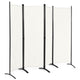 Giantex 4-Panel Room Divider, Folding Privacy Screen, Portable Fabric Wall Divider and Separator w/Steel Frame