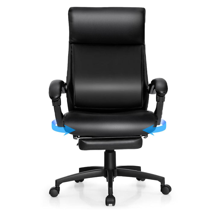 Giantex Heavy Duty Executive Chair, High Back Leather, 150 kg Weight Capacity