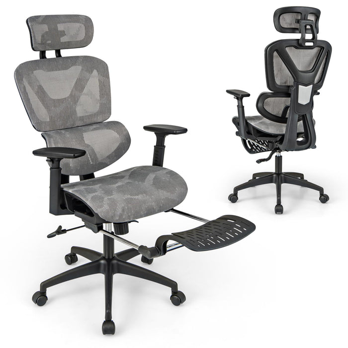 Giantex Mesh Office Chair, Executive Chair with 90°-120° Tilting Backrest