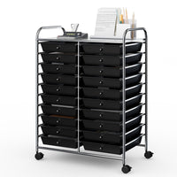 Giantex 20 Drawers Rolling Storage Cart w/Wheels