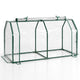 Portable Mini Greenhouse with Roll-up Zipper Door and Metal Frame