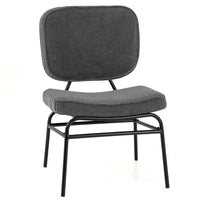 Upholstered Accent Chair Sherpa Reading Chair w/Sponge Padding Modern Side Chair