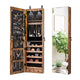 Mirror Jewelry Armoire, Wall Mounted/Over Door Jewelry Organizer