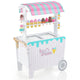 Ice Cream and Food Trunk Toy with 2 Large Wheels for Kids