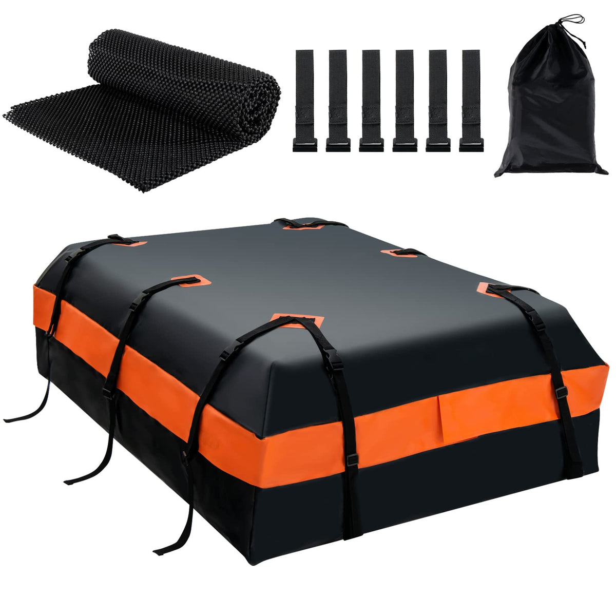 600L/21 Cubic Feet Rooftop Cargo Carrier, Waterproof Car Roof Bag for All Vehicles