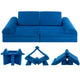 Kids Modular Convertible Foam Sofa with Machine-washable Fabric