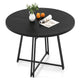 Giantex 118cm Dining Table for 4-6 People, Round Kitchen Table with 8 Metal Supporting Legs