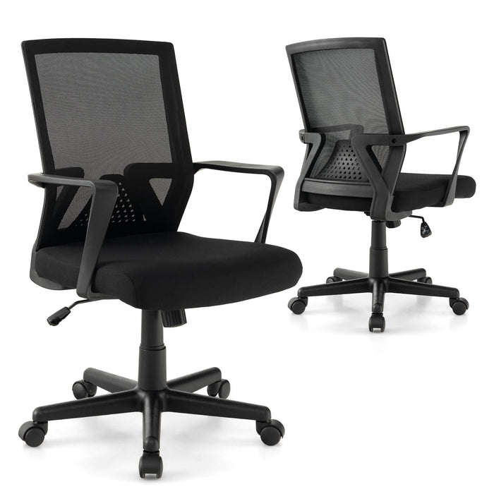 Giantex Ergonomic Office Chair, Mesh Computer Desk Chair with Armrests