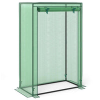Portable Mini Greenhouse, Heavy Duty PE Cover, Elector-Coating Metal Frame