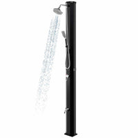 35 L Solar Heated Outdoor Shower with 360 Swivel Shower Head