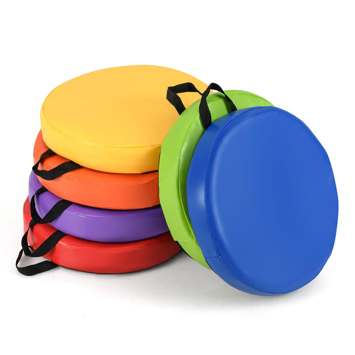 6 PCS Round Floor Cushions for Kids