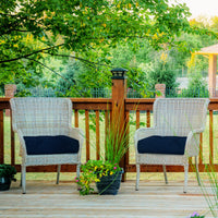 2 Pieces 50x50cm Outdoor Seat Cushions, Waterproof & Sun Protection for Indoor and Outdoor
