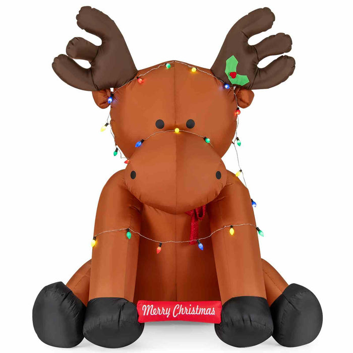 2.6M Tall Christmas Inflatable Reindeer Outdoor Decoration